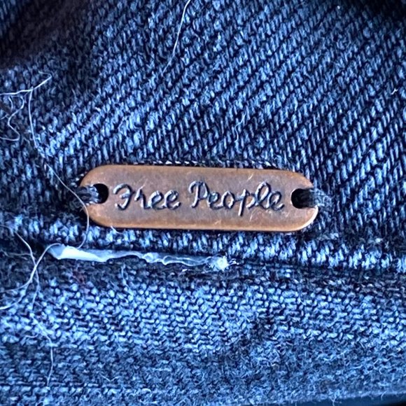 Free People Denim Motorcycle Jacket - XS/S - Picture 6 of 6